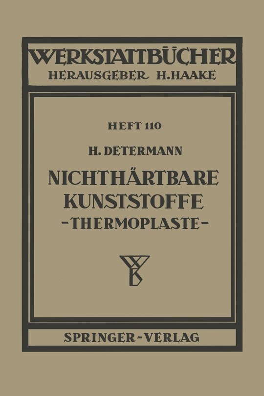 Front cover_Nichthärtbare Kunststoffe (Thermoplaste)