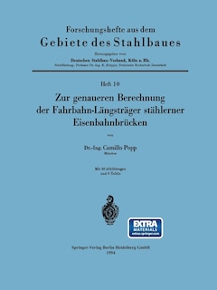 Couverture_Zur genaueren Berechnung der Fahrbahn-Längsträger stählerner Eisenbahnbrücken