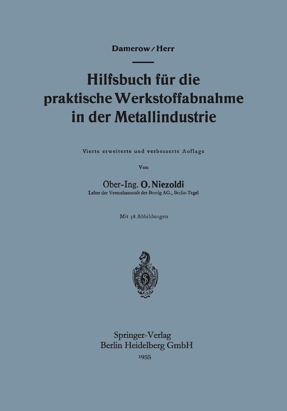Front cover_Hilfsbuch für die praktische Werkstoffabnahme in der Metallindustrie