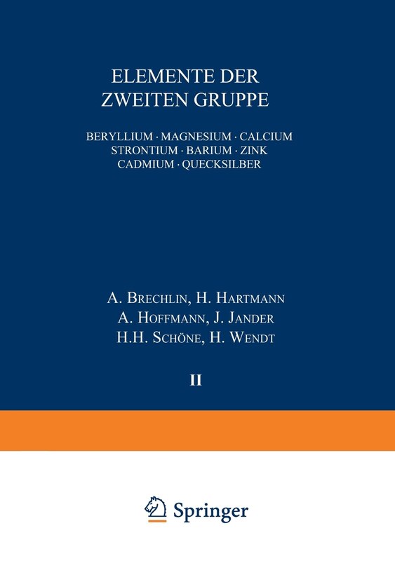 Front cover_Elemente Der Zweiten Gruppe