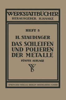 Front cover_Das Schleifen Und Polieren Der Metalle