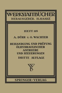 Front cover_Behandlung und Prüfung ölhydraulischer Antriebe und Steuerungen