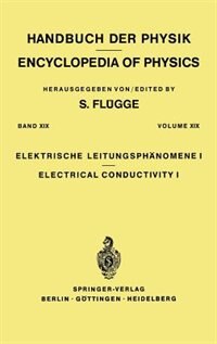 Front cover_Electrical Conductivity I / Elektrische Leitungsph&auml;nomene I