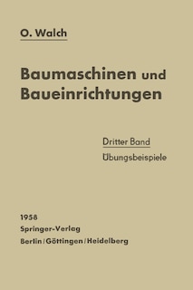 Couverture_Baumaschinen und Baueinrichtungen