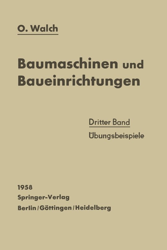 Couverture_Baumaschinen und Baueinrichtungen