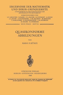 Front cover_Quasikonforme Abbildungen