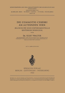 Front cover_Die Commotio Cerebri am Alternden Hirn