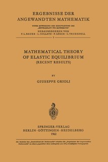 Mathematical Theory of Elastic Equilibrium: Recent Results