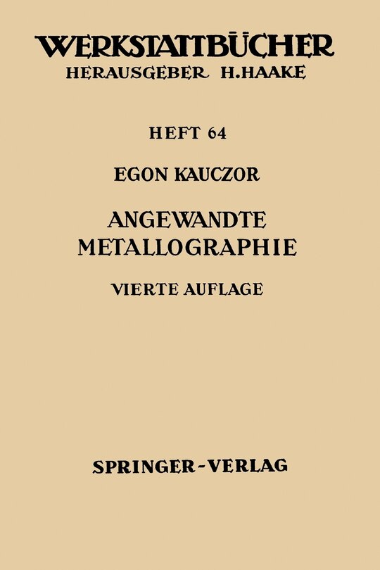 Front cover_Angewandte Metallographie