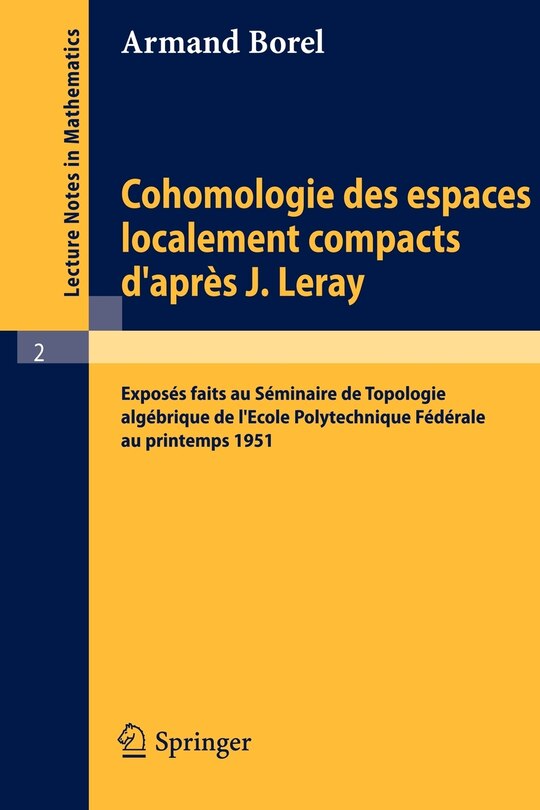 Couverture_Cohomologie des espaces localement compacts d'apres J. Leray