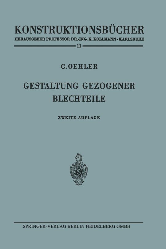 Front cover_Gestaltung Gezogener Blechteile