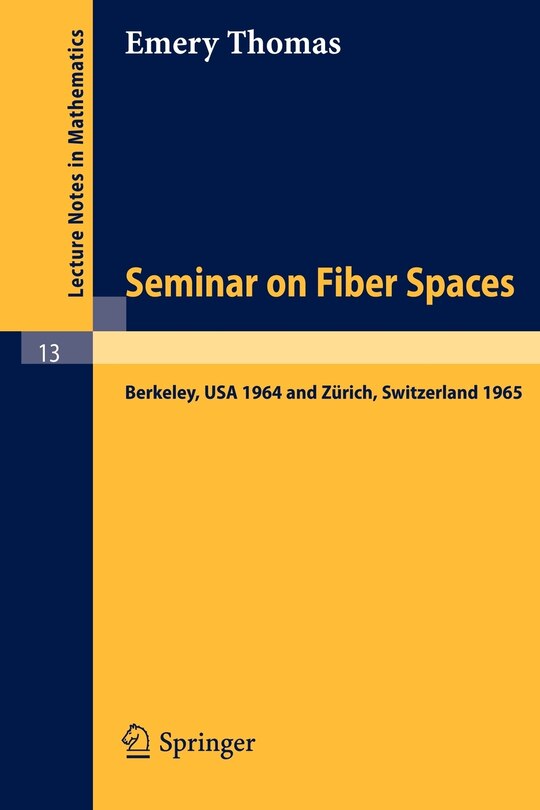 Front cover_Seminar on Fiber Spaces