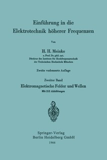Front cover_Einführung In Die Elektrotechnik Höherer Frequenzen