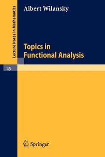 Couverture_Topics in Functional Analysis