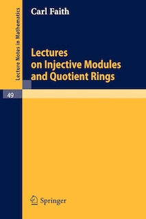 Couverture_Lectures on Injective Modules and Quotient Rings