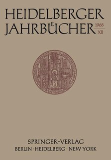 Front cover_Heidelberger Jahrbücher