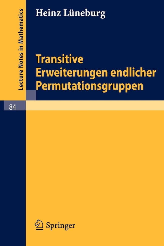 Front cover_Transitive Erweiterungen endlicher Permutationsgruppen