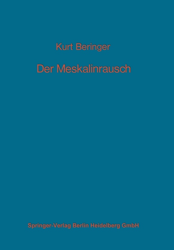 Front cover_Der Meskalinrausch