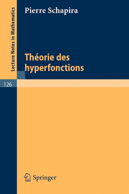 Front cover_Theories des Hyperfonctions