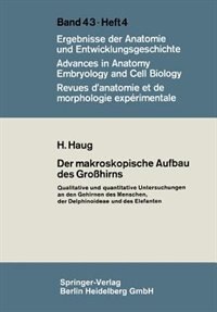 Front cover_Der makroskopische Aufbau des Großhirns
