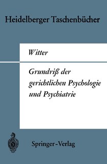 Front cover_Grundriß der gerichtlichen Psychologie und Psychiatrie