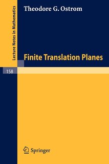 Front cover_Finite Translation Planes