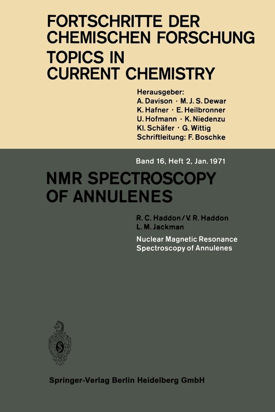 Front cover_NMR Spectroscopy of Annulenes