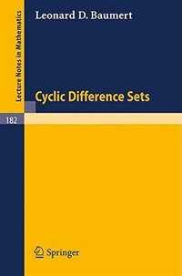 Front cover_Cyclic Difference Sets