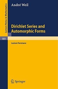 Front cover_Dirichlet Series and Automorphic Forms