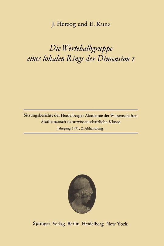 Front cover_Die Wertehalbgruppe eines lokalen Rings der Dimension I