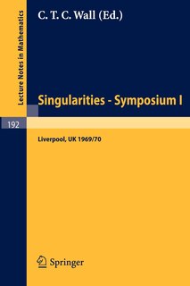 Front cover_Proceedings of Liverpool Singularities - Symposium I. (University of Liverpool 1969/70)