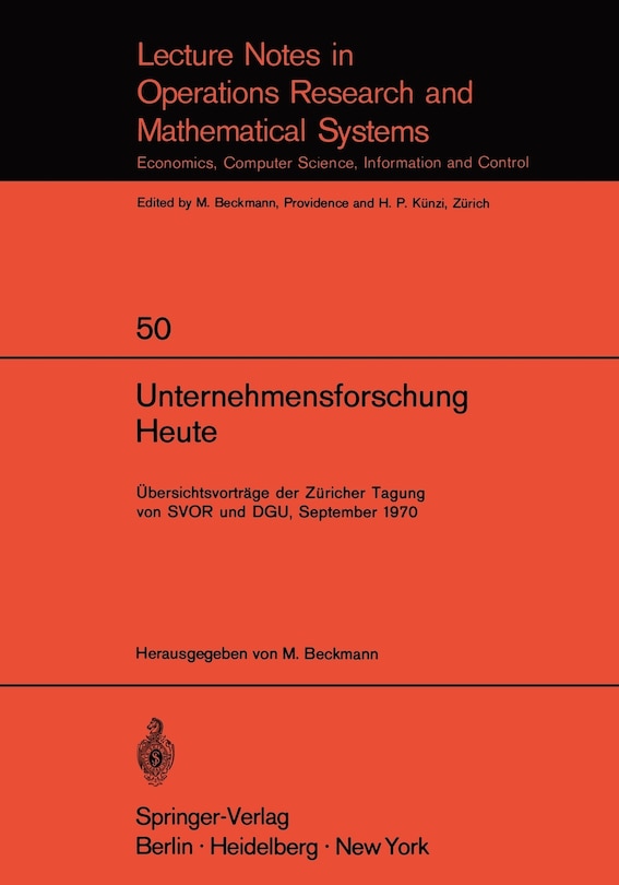 Front cover_Unternehmensforschung Heute