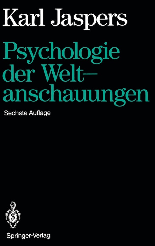 Front cover_Psychologie der Weltanschauungen
