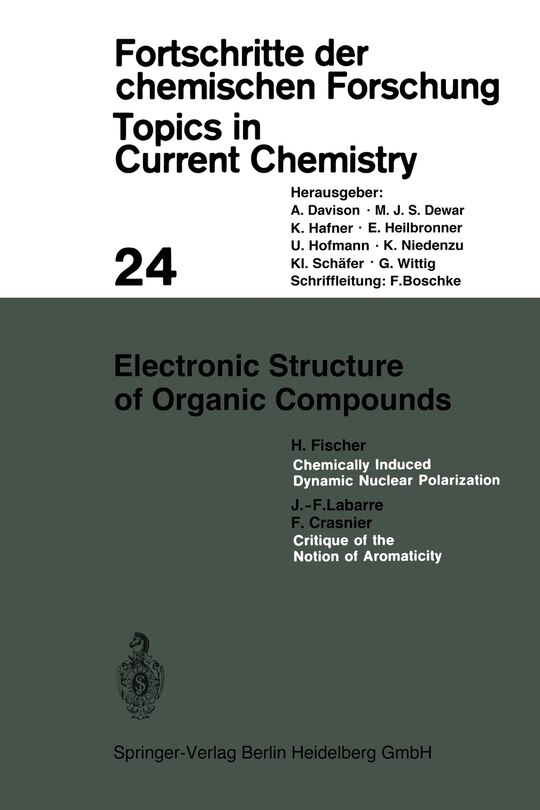 Front cover_Electronic Structure of Organic Compounds