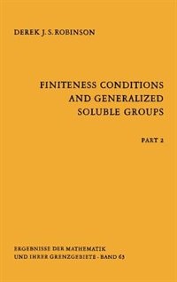 Couverture_Finiteness Conditions and Generalized Soluble Groups
