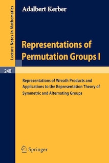Couverture_Representations of Permutation Groups I
