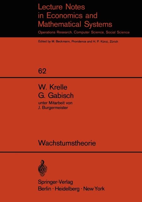Front cover_Wachstumstheorie