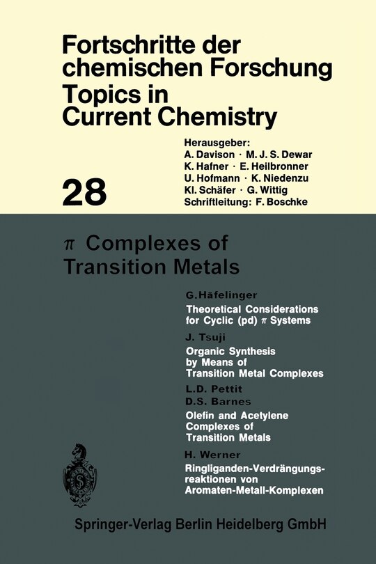 Front cover_π Complexes of Transition Metals