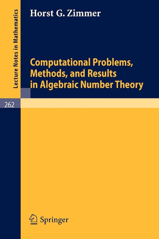 Front cover_Computational Problems, Methods, and Results in Algebraic Number Theory