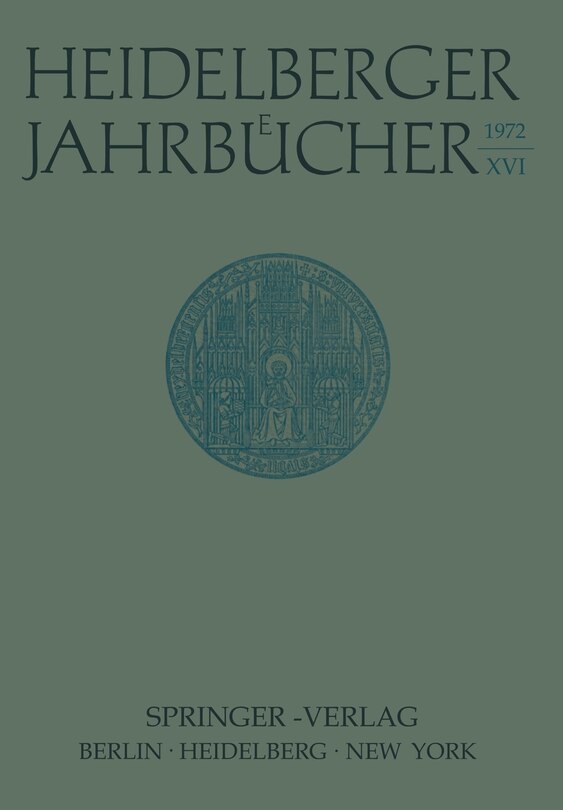 Front cover_Heidelberger Jahrbücher