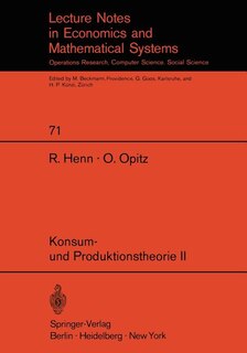 Front cover_Konsum- und Produktionstheorie II