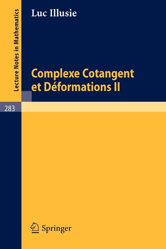 Front cover_Complexe Cotangent et Deformations II