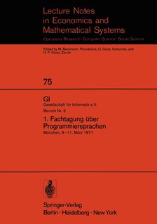 Front cover_1. Fachtagung &Uuml;ber Programmiersprachen
