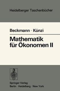 Mathematik Für Ökonomen Ii: Lineare Algebra