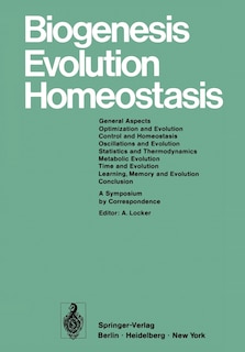 Couverture_Biogenesis Evolution Homeostasis