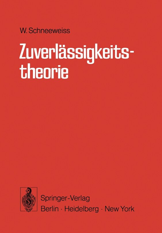 Front cover_Zuverlässigkeitstheorie