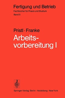Front cover_Arbeitsvorbereitung I