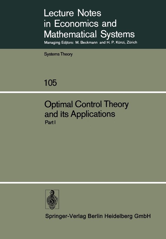 Front cover_Optimal Control Theory and Its Applications