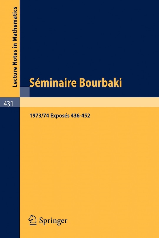 Front cover_Séminaire Bourbaki