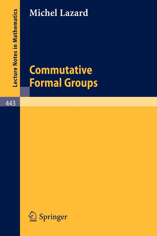 Couverture_Commutative Formal Groups